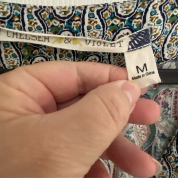 Chelsea + Violet Jumpsuit Womens Size Medium ruffle bell sleeve fairycore - Picture 9 of 9